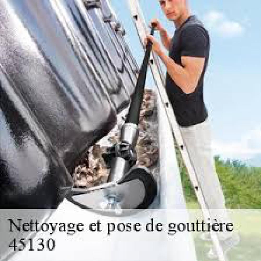 pose et nettoyage de gouttière